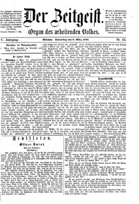 Der Zeitgeist Donnerstag 8. März 1877