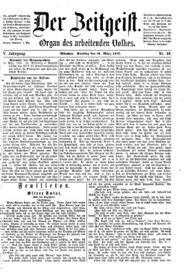 Der Zeitgeist Samstag 10. März 1877