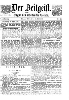 Der Zeitgeist Mittwoch 23. Mai 1877