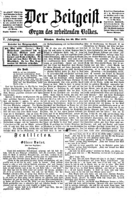 Der Zeitgeist Samstag 26. Mai 1877