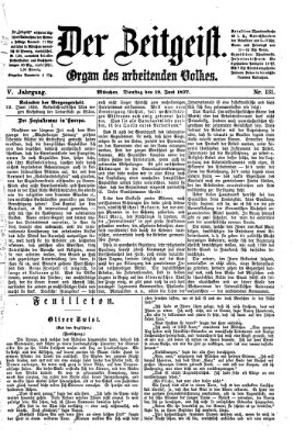 Der Zeitgeist Dienstag 12. Juni 1877