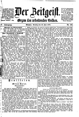 Der Zeitgeist Dienstag 19. Juni 1877