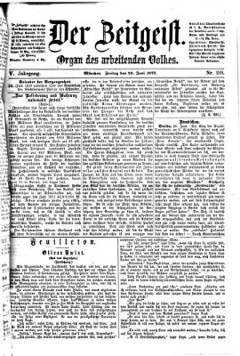 Der Zeitgeist Freitag 22. Juni 1877