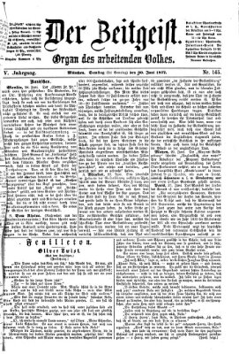 Der Zeitgeist Samstag 30. Juni 1877