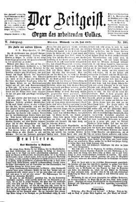 Der Zeitgeist Mittwoch 18. Juli 1877