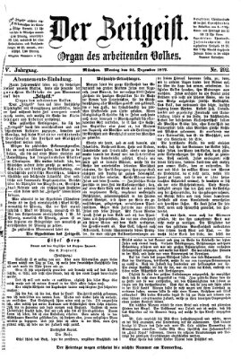 Der Zeitgeist Montag 24. Dezember 1877