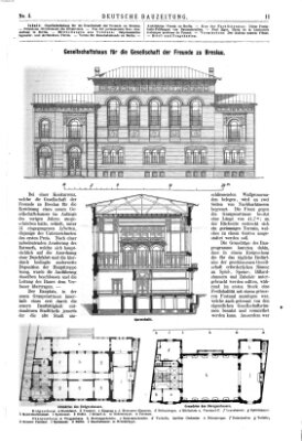 Deutsche Bauzeitung 〈Berlin〉 Samstag 13. Januar 1877