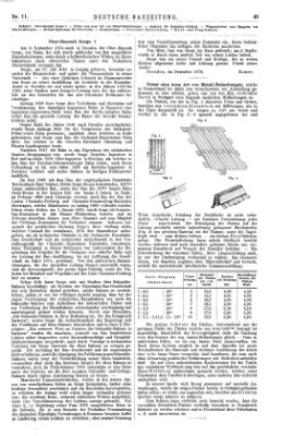 Deutsche Bauzeitung 〈Berlin〉 Mittwoch 7. Februar 1877