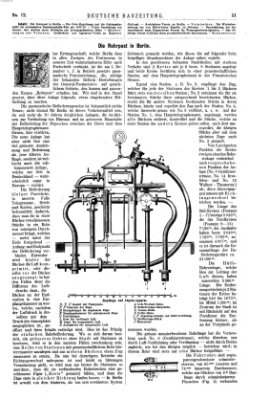 Deutsche Bauzeitung 〈Berlin〉 Samstag 10. Februar 1877