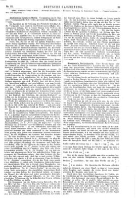 Deutsche Bauzeitung 〈Berlin〉 Mittwoch 14. März 1877