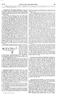 Deutsche Bauzeitung 〈Berlin〉 Mittwoch 16. Mai 1877