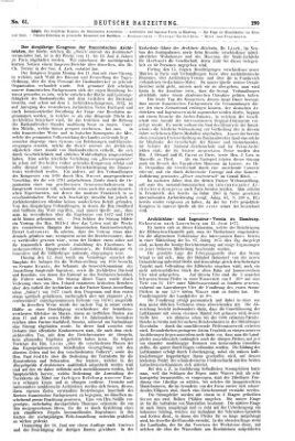 Deutsche Bauzeitung 〈Berlin〉 Mittwoch 1. August 1877