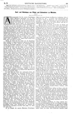 Deutsche Bauzeitung 〈Berlin〉 Samstag 18. August 1877