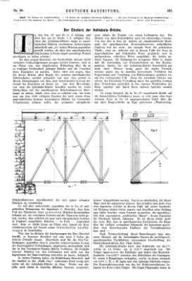 Deutsche Bauzeitung 〈Berlin〉 Samstag 3. November 1877