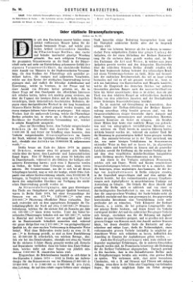 Deutsche Bauzeitung 〈Berlin〉 Samstag 10. November 1877