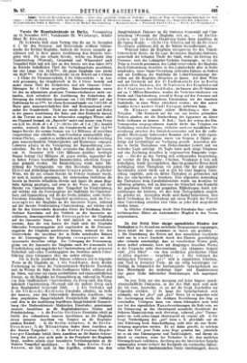 Deutsche Bauzeitung 〈Berlin〉 Mittwoch 5. Dezember 1877