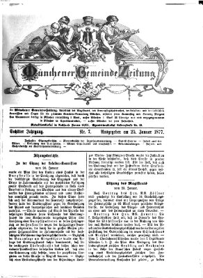 Münchener Gemeinde-Zeitung Donnerstag 25. Januar 1877