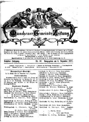 Münchener Gemeinde-Zeitung Donnerstag 6. Dezember 1877