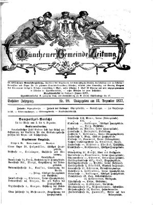 Münchener Gemeinde-Zeitung Donnerstag 13. Dezember 1877