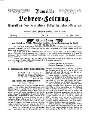 Bayerische Lehrerzeitung Freitag 11. Mai 1877