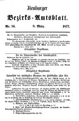 Neuburger Bezirks-Amtsblatt Donnerstag 8. März 1877