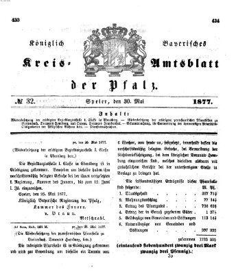 Königlich-bayerisches Kreis-Amtsblatt der Pfalz (Königlich bayerisches Amts- und Intelligenzblatt für die Pfalz) Mittwoch 30. Mai 1877