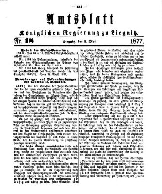 Amts-Blatt der Preußischen Regierung zu Liegnitz Samstag 5. Mai 1877