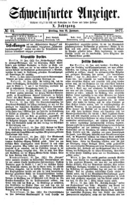 Schweinfurter Anzeiger Freitag 12. Januar 1877