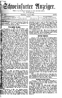 Schweinfurter Anzeiger Samstag 12. Mai 1877