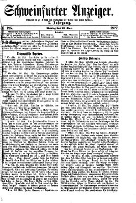 Schweinfurter Anzeiger Montag 28. Mai 1877