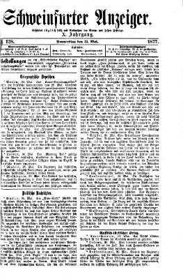 Schweinfurter Anzeiger Donnerstag 31. Mai 1877