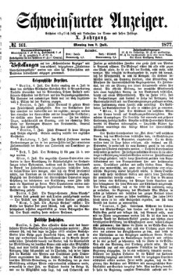 Schweinfurter Anzeiger Montag 9. Juli 1877