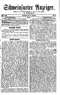 Schweinfurter Anzeiger Dienstag 7. August 1877