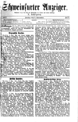 Schweinfurter Anzeiger Freitag 9. November 1877