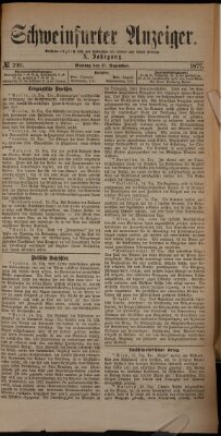 Schweinfurter Anzeiger Montag 17. Dezember 1877