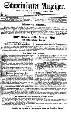 Schweinfurter Anzeiger Donnerstag 20. Dezember 1877