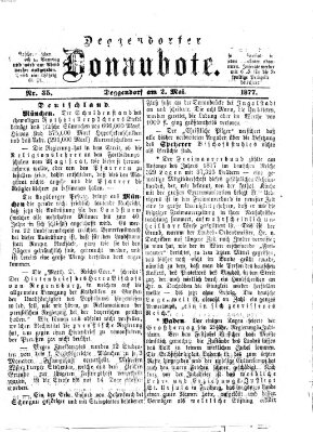 Deggendorfer Donaubote Mittwoch 2. Mai 1877