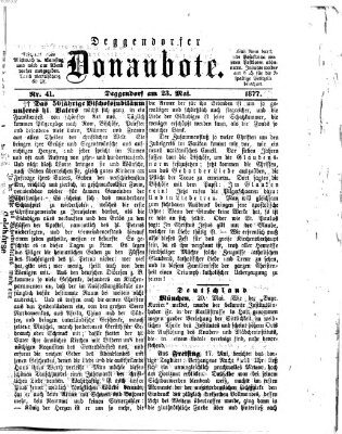 Deggendorfer Donaubote Mittwoch 23. Mai 1877