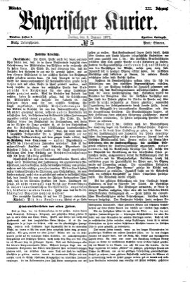 Bayerischer Kurier Freitag 5. Januar 1877