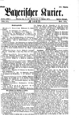 Bayerischer Kurier Sonntag 14. Januar 1877