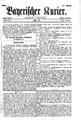 Bayerischer Kurier Mittwoch 17. Januar 1877