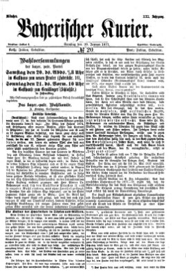 Bayerischer Kurier Samstag 20. Januar 1877