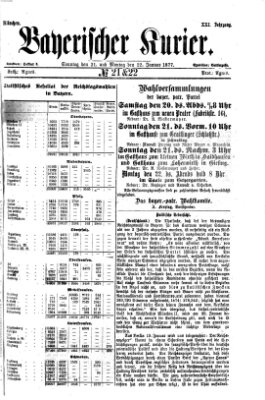 Bayerischer Kurier Sonntag 21. Januar 1877