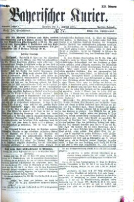 Bayerischer Kurier Samstag 27. Januar 1877