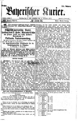 Bayerischer Kurier Samstag 3. Februar 1877