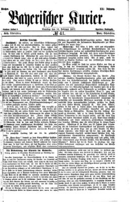 Bayerischer Kurier Samstag 10. Februar 1877