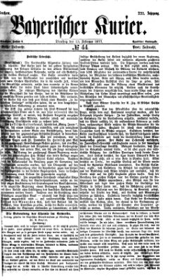 Bayerischer Kurier Dienstag 13. Februar 1877