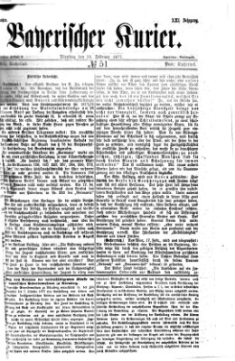 Bayerischer Kurier Dienstag 20. Februar 1877