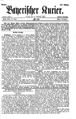 Bayerischer Kurier Freitag 23. Februar 1877