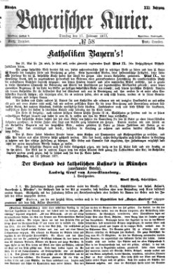 Bayerischer Kurier Dienstag 27. Februar 1877